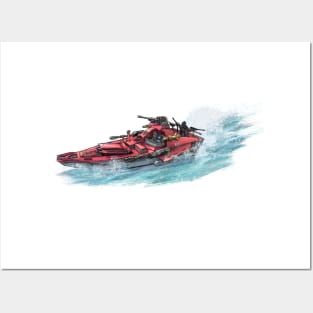 Cobra Morya Hydrofoil is on the Attack! With logo. Posters and Art